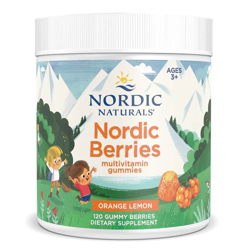 NORDIC NATURALS Kids Multi zero sugar 120 gummies great orange lemon taste