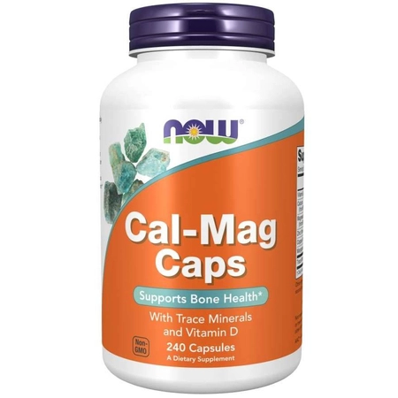 NOW Cal-Mag Caps zdrowie kości 240 caps