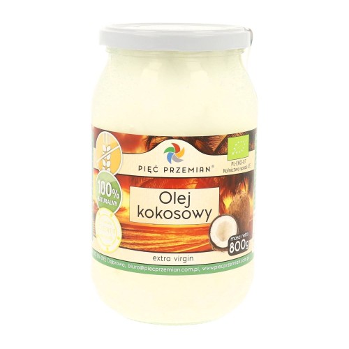 PIĘĆ PRZEMIAN Olej Kokosowy BIO Extra Virgin 800ml
