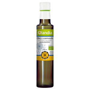 OLANDIA Olej z czarnuszki tłoczony na zimno BIO 250 ml