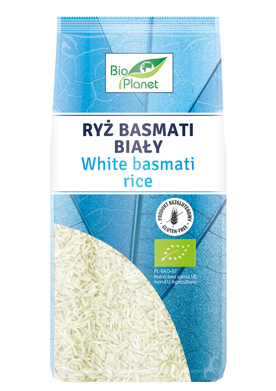 BIO PLANET Ryż basmati biały BIO bez glutenu 500g