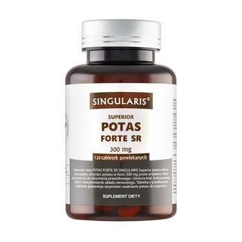 SINGULARIS Superior Potas Forte SR 300 mg – cytrynian potasu o przedłużonym uwalnianiu, 120 tabletek