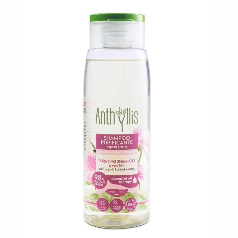 ANTHYLLIS Szampon z Ekstraktem z Łopianu do Włosów Przetłuszczających Się z Łupieżem ECO 250ml