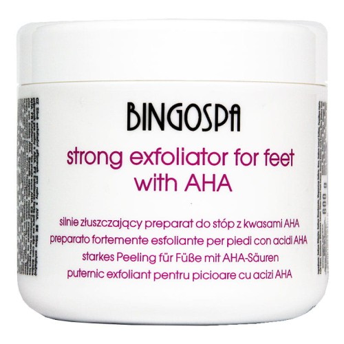 BINGOSPA Strong Exfoliator for Feet with AHA – silnie złuszczający preparat do stóp 600 g