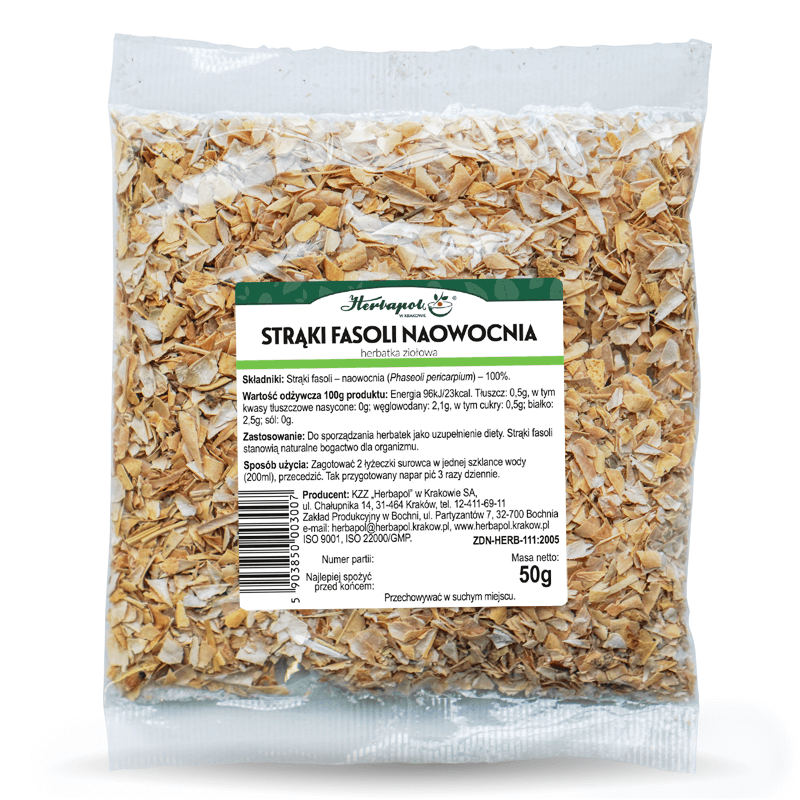 HERBAPOL Strąki Fasoli Naowocnia 50g
