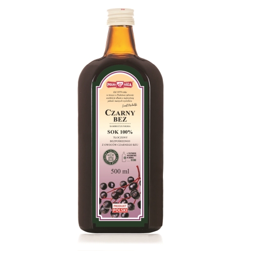 POLSKA RÓŻA Sok z Czarnego Bzu NFC 500ml