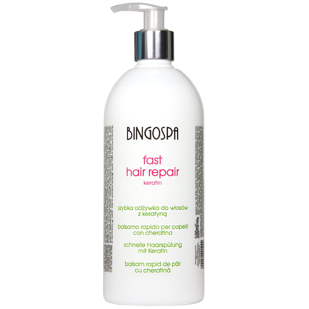BINGOSPA Szybka Odżywka do Włosów z Keratyną – 500 ml