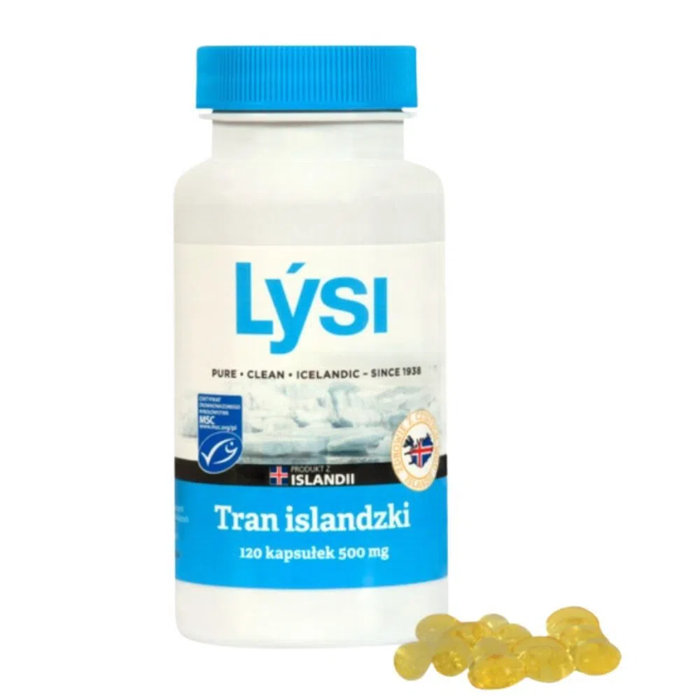 Lysi Tran islandzki 500 mg, kapsułki, 120 szt.