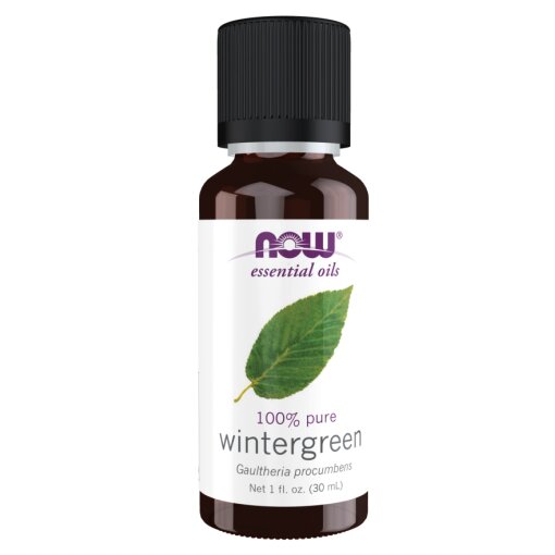 NOW Foods 100% Pure Wintergreen Oil – Olejek Eteryczny z Golterii Rozesłanej 30 ml