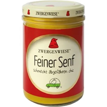 ZWERGENWIESE Musztarda delikatesowa bezglutenowa bio160 ml