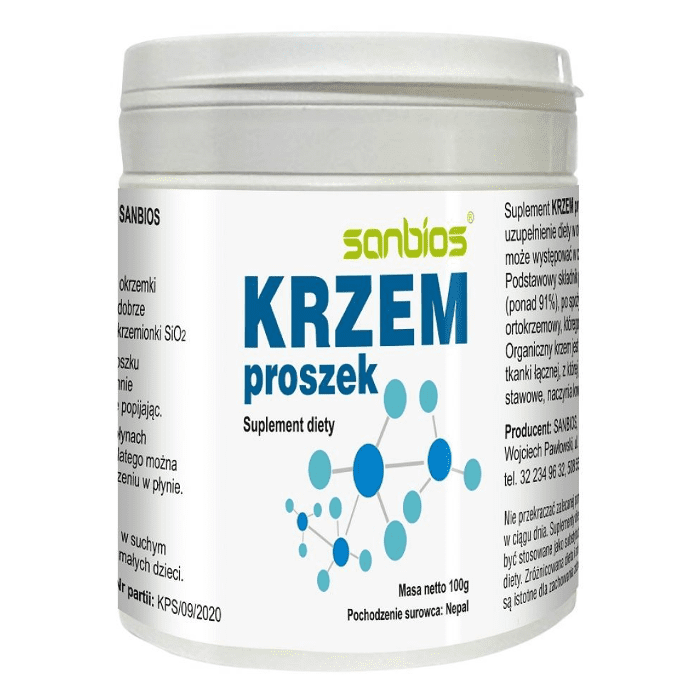 SANBIOS Krzem proszek 100g