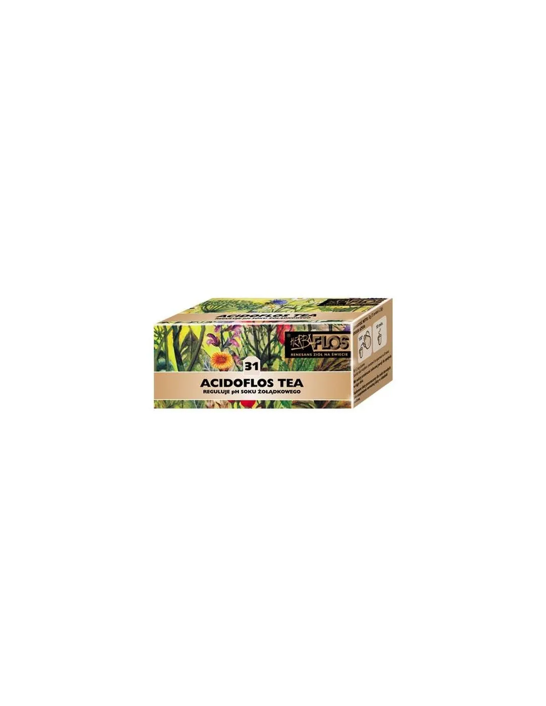HERBA-FLOS Acidoflos Tea 20 sztuk +5 gratis 50 gram