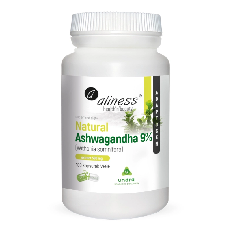 ALINESS Ashwagandha 9% 100 vege kapsułek