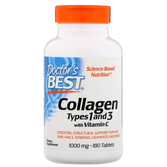 DOCTOR'S BEST Collagen types 1 and 3 with Vitamin C 1000 mcg 180 tab