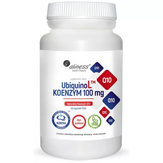 ALINESS UbiquinoL naturalny koenzym Q10 100 mg - 60 kapsułek