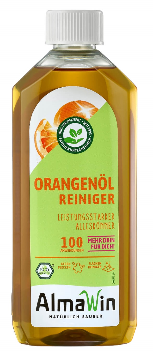 ALMAWIN – Płyn czyszczący do trudnych zabrudzeń z olejkiem pomarańczowym ECO (koncentrat) – 500 ml
