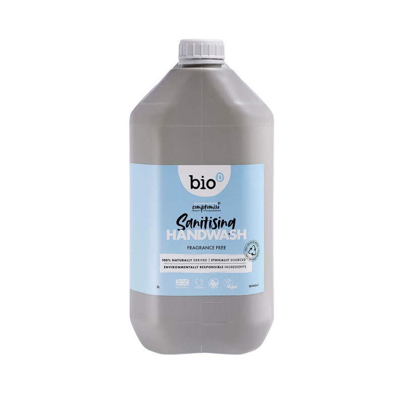 Bio-D Bezzapachowe Antybakteryjne Mydło w Płynie – 5 l