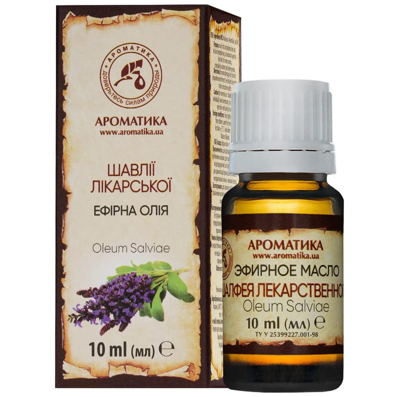AROMATIKA Olejek Eteryczny z Szałwii Lekarskiej – 10 ml