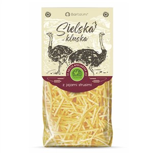 BARTOLINI -Sielska Kluska – Makaron BIO krajanka z jajami strusimi 250 g
