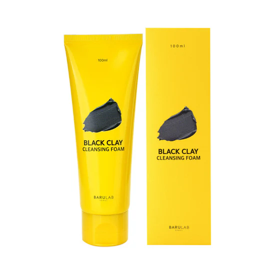 BARULAB Black Clay Cleansing Foam – pianka oczyszczająca z czarną glinką 100 ml