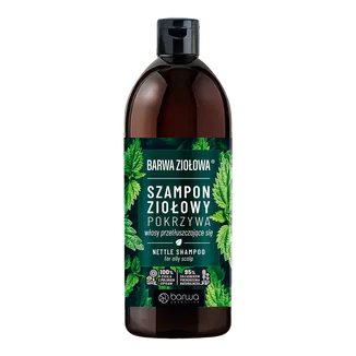 BARWA Ziołowa Szampon Pokrzywowy – do włosów przetłuszczających się, 480 ml