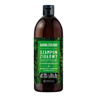 BARWA Ziołowa Szampon Skrzyp Polny – do włosów osłabionych i wypadających, 480 ml
