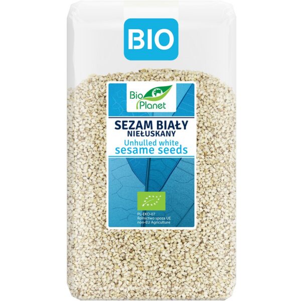 BIO PLANET Sezam Biały Niełuskany BIO 1 kg