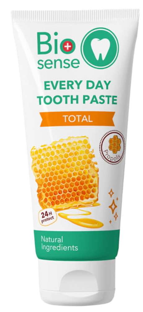 Biosense Total Pasta do zębów z propolisem i miodem bez fluoru 250ml