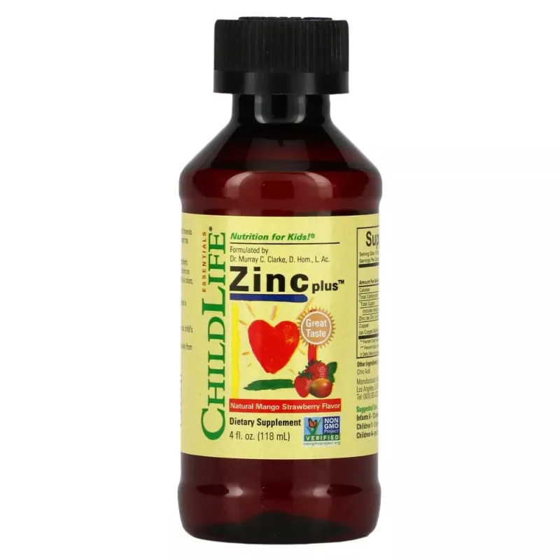 CHILDLIFE Zinc plus dla dzieci mango-truskawka 118 ml
