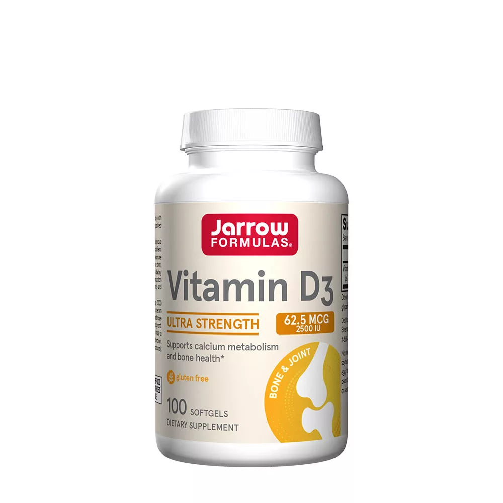 JARROW FORMULAS Vitamin D3, 2500 IU 100 softgels