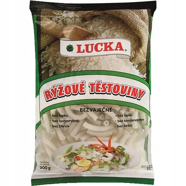 LUCKA Makaron ryżowy - Rurki małe bezglutenowy 300g