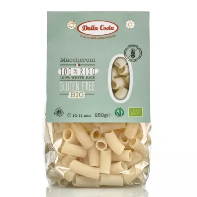Dalla Costa Makaron z ryżu białego maccheroni bezlutenowy BIO 250 g