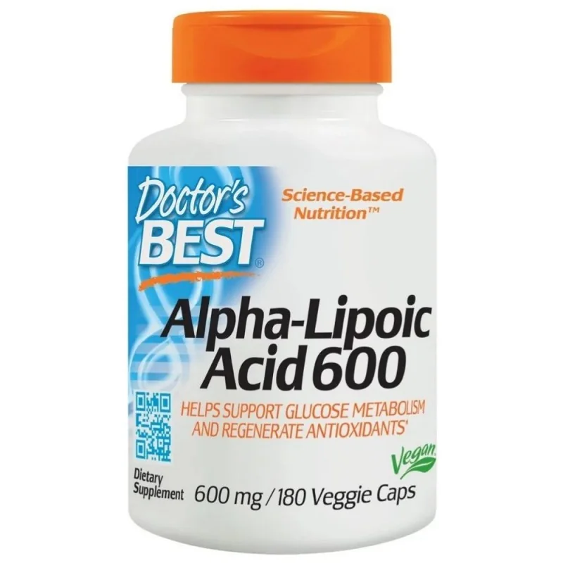 DOCTOR'S BEST Alpha Lipoic Acid 600mg 180vcap