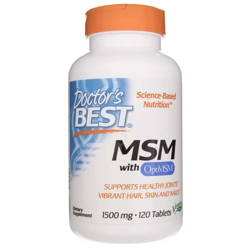 DOCTOR'S BEST MSM with optimsm 1500 mg 120 tab