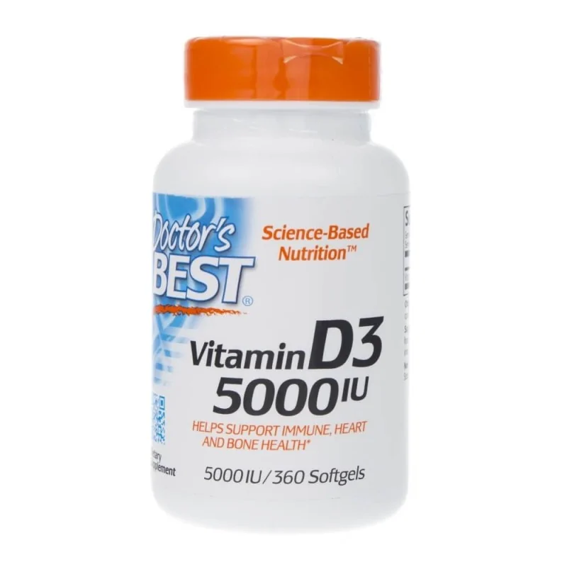 DOCTOR'S BEST Vitamin D3 5000IU 360 softgels
