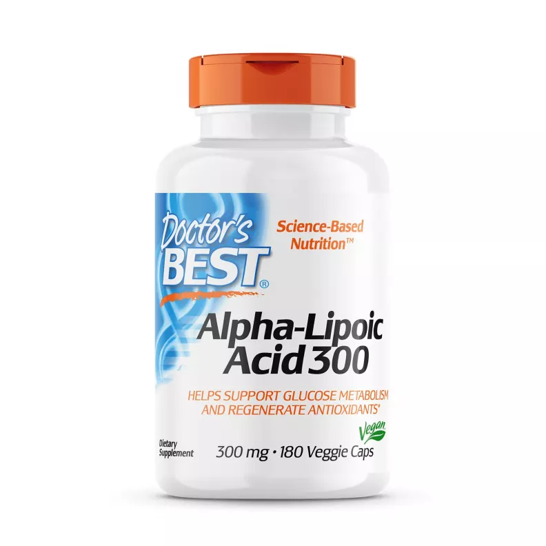 DOCTOR'S BEST Alpha Lipoic Acid 300 mg 180 vcap