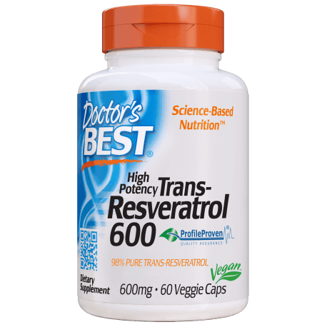 DOCTOR'S BEST Trans-Resveratrol 600mg 60vcaps