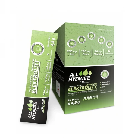 ALINESS Elektrolity ALLHydrate Lemonade Junior Stick w Proszku (40 saszetek)