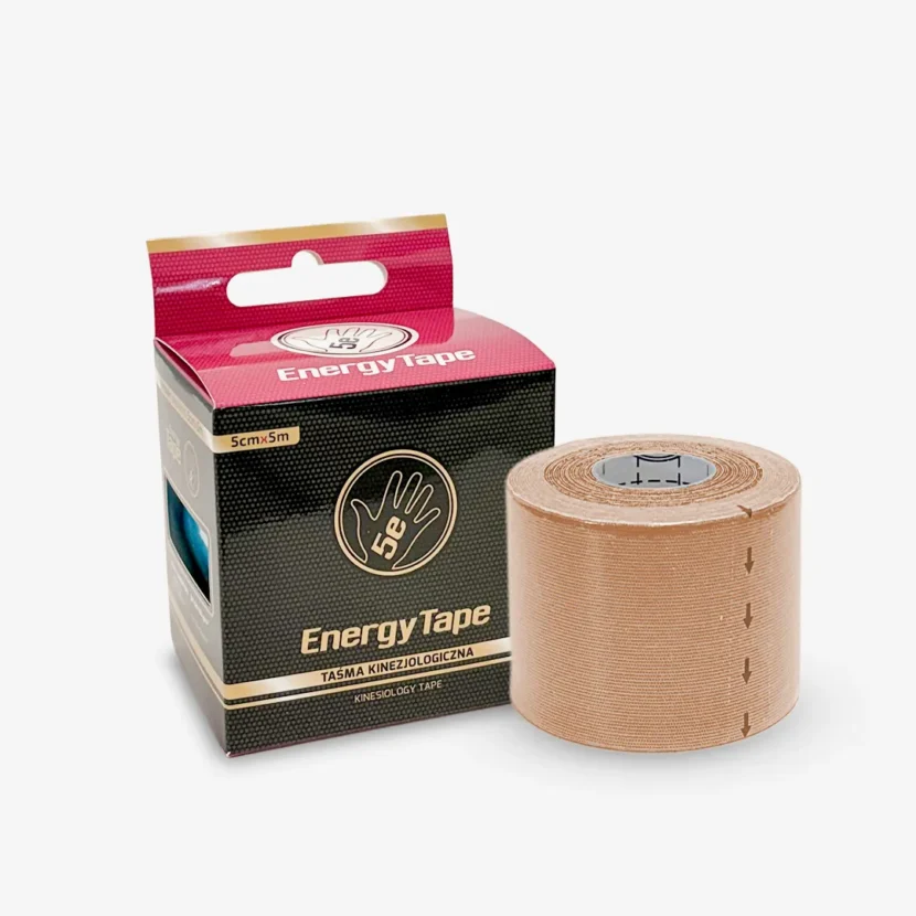 Energy Tape 5E – nylonowa taśma do kinesiotapingu 5 cm × 5 m