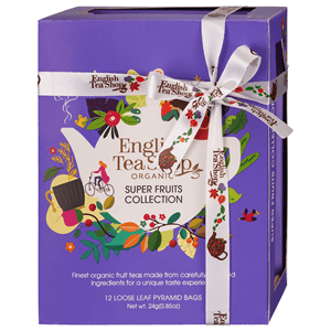 ENGLISH TEA SHOP Organic Super Fruits Tea Collection 6 flavors (12 x 2 g) 24 g