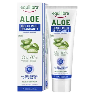 EQUILIBRA Aloe – wybielająca pasta do zębów w żelu, 75 ml