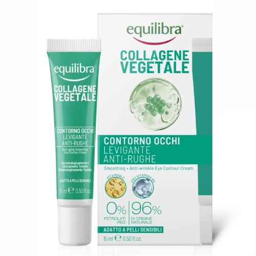 EQUILIBRA Collagene Vegetale – wygładzający krem pod oczy z kolagenem roślinnym, 15 ml