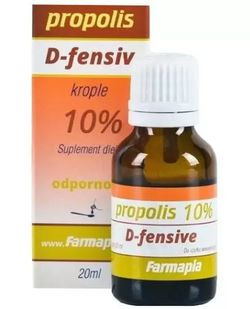 Farmapia Propolis krople 10% D-fensiv suplement diety 20 ml