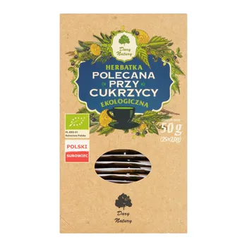 DARY NATURY Herbatka Polecana przy Cukrzycy 25x2g FIX