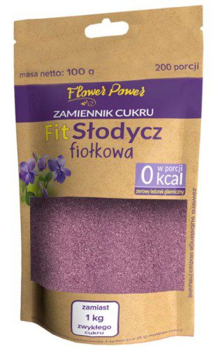 FLOWER POWER FitSłodycz fiołkowa 100g - 200 porcji
