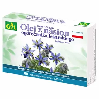 GAL Olej z nasion ogorecznika 500mg 60 kapsułek