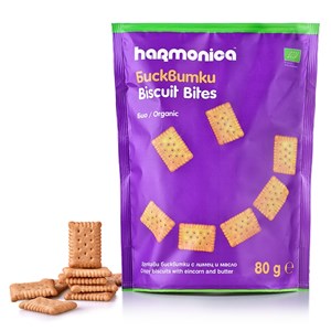 HARMONICA – Herbatniki mini maślane BIO – 80 g