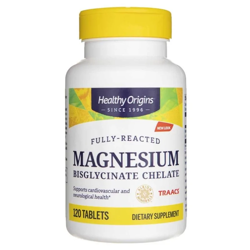 HEALTHY ORIGINS Magnesium Bisglycinate Chelate 120 tab