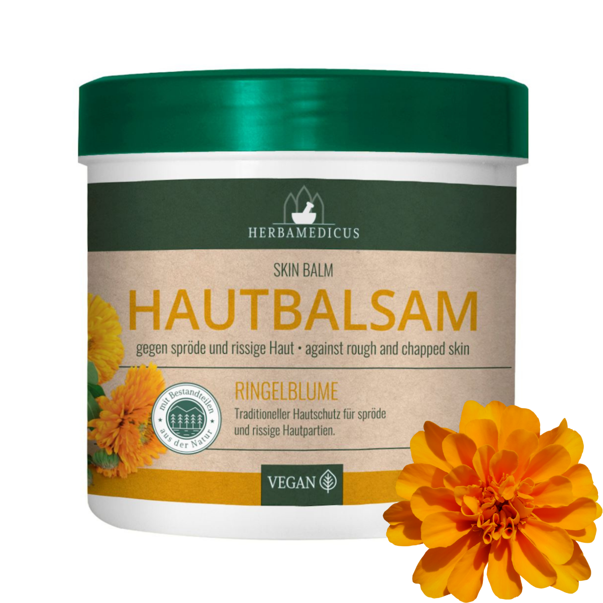 HERBAMEDICUS Nagietek – ochronny balsam-maść do suchej skóry, 250 ml