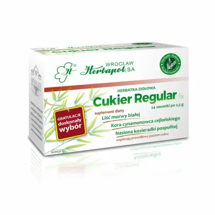 HERBAPOL WROCŁAW Cukier Regular FIX 24 saszetki (60 g)